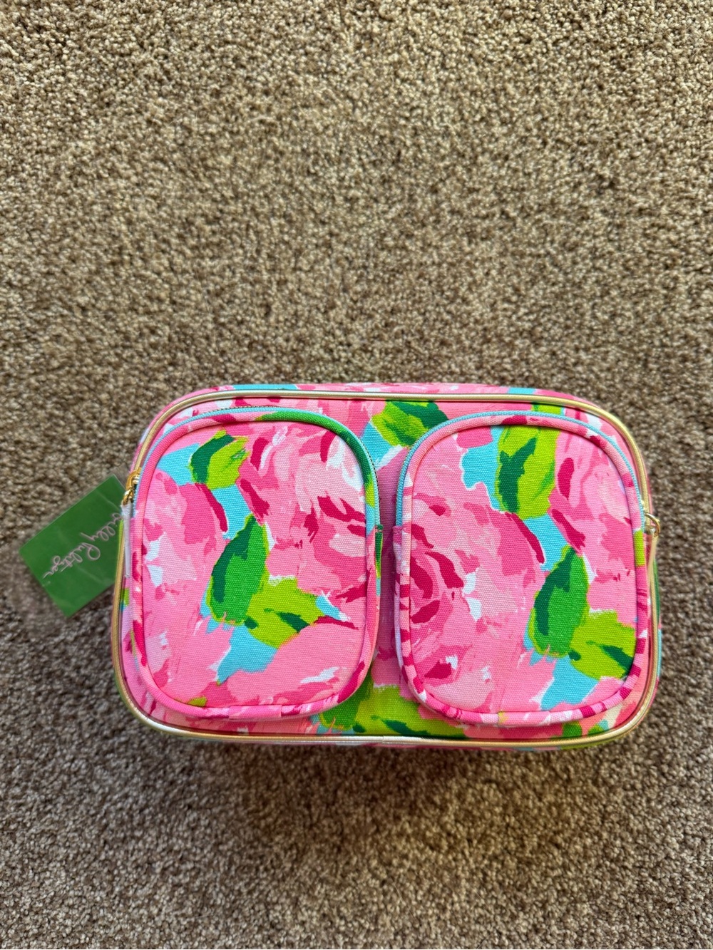 Lilly Pulitzer first impressions makeup bag